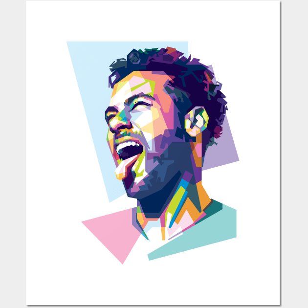 Neymar jr in WPAP Wall Art by can.beastar